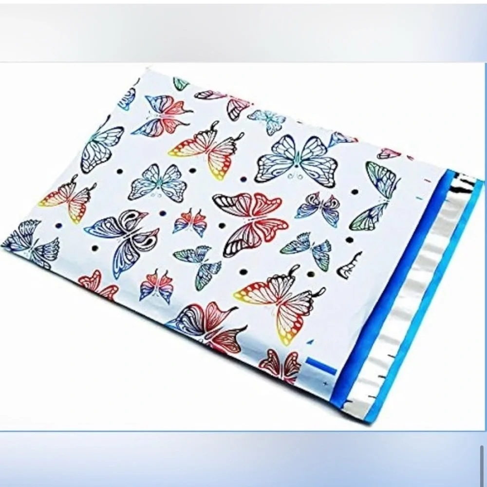15 Count - 6x9 Polymailers (MULTICOLORED BUTTERFLIES)